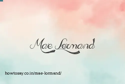 Mae Lormand