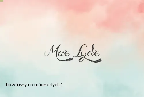 Mae Lyde