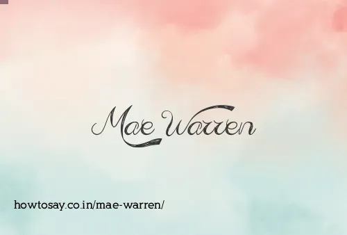 Mae Warren