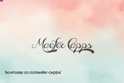 Maefer Capps
