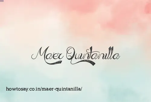 Maer Quintanilla