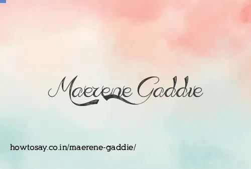 Maerene Gaddie