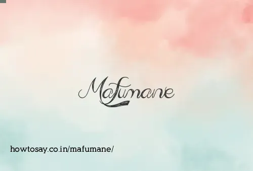 Mafumane