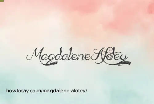 Magdalene Afotey
