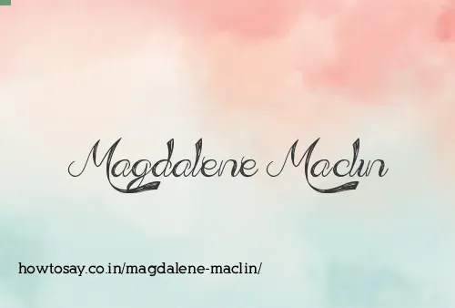 Magdalene Maclin