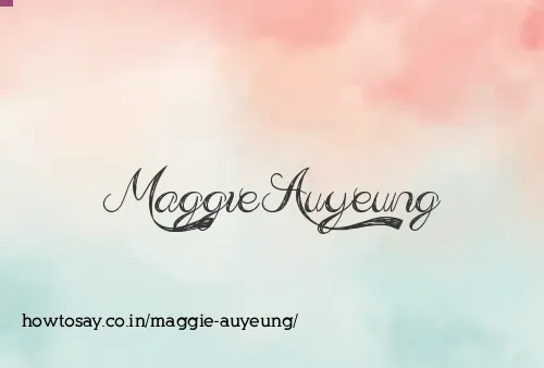 Maggie Auyeung