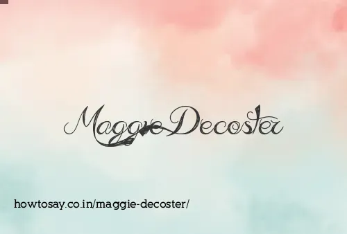 Maggie Decoster