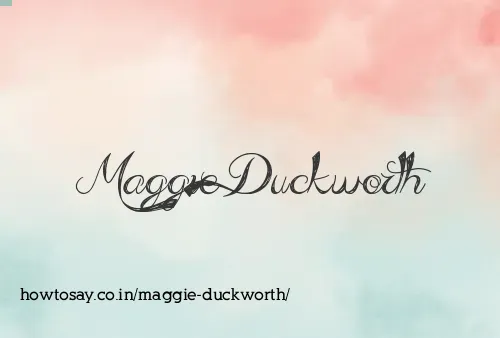 Maggie Duckworth