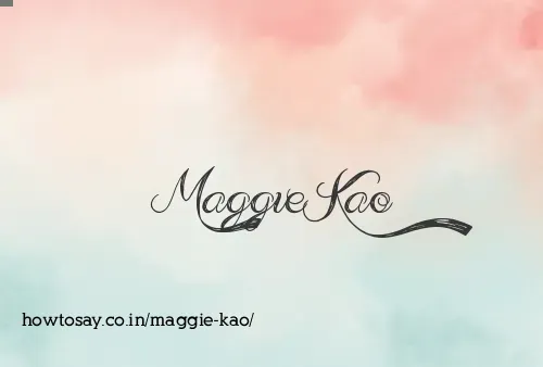 Maggie Kao