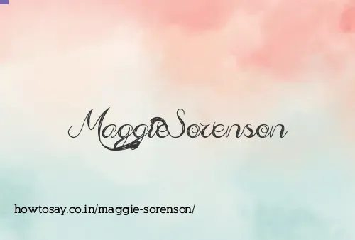 Maggie Sorenson