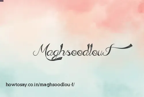 Maghsoodlou F
