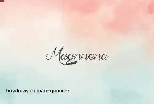 Magnnona