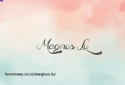 Magnus Lu
