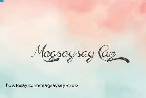 Magsaysay Cruz