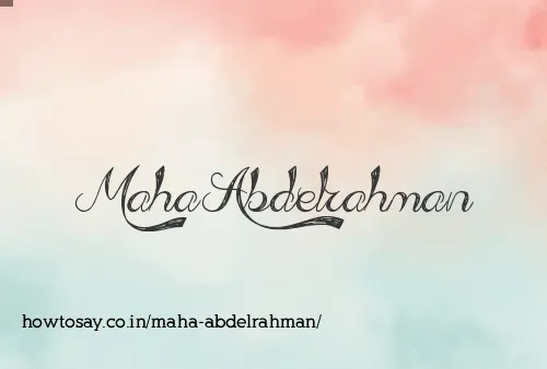 Maha Abdelrahman