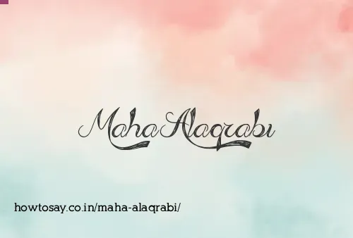 Maha Alaqrabi