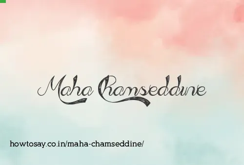 Maha Chamseddine