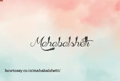Mahabalshetti