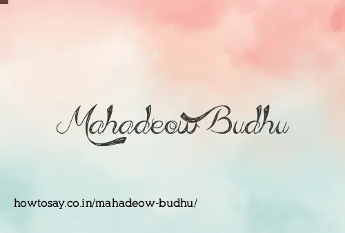 Mahadeow Budhu