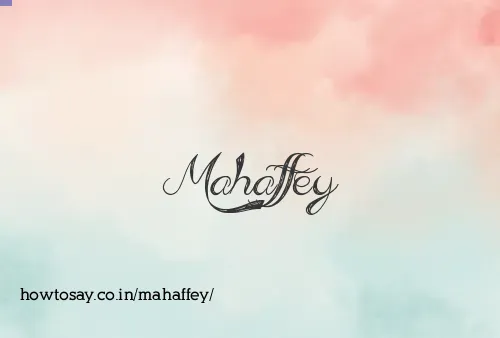 Mahaffey
