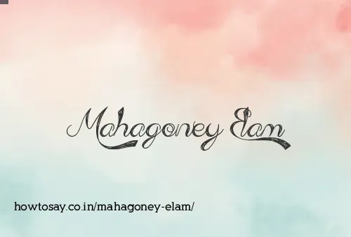 Mahagoney Elam