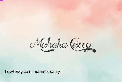Mahalia Carry