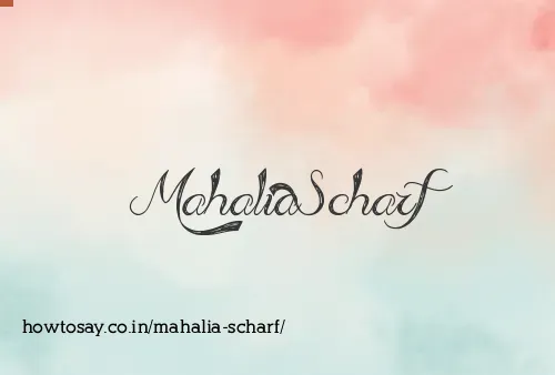 Mahalia Scharf