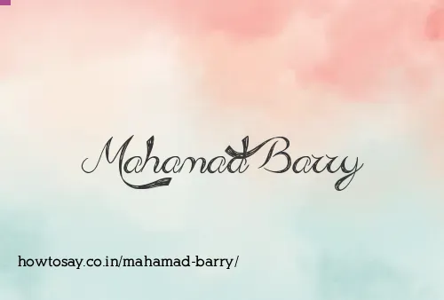Mahamad Barry