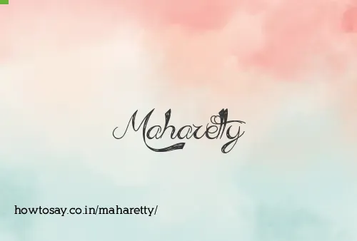 Maharetty