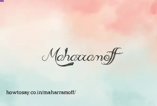 Maharramoff