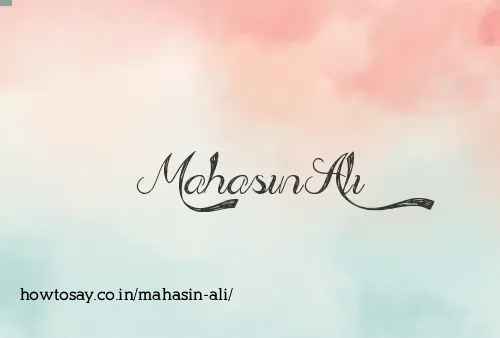 Mahasin Ali