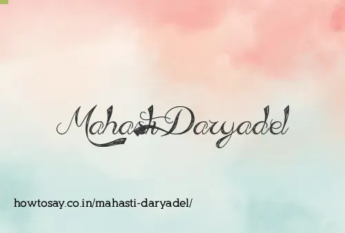 Mahasti Daryadel