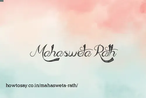 Mahasweta Rath