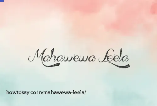 Mahawewa Leela