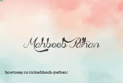Mahboob Pathan