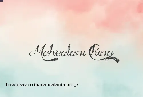 Mahealani Ching