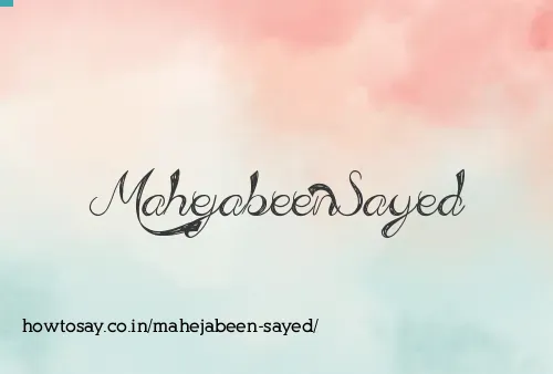 Mahejabeen Sayed