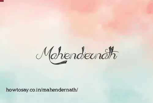 Mahendernath