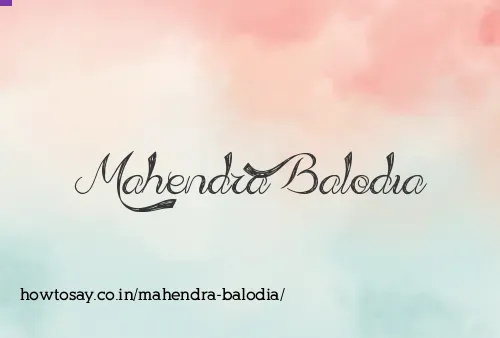 Mahendra Balodia