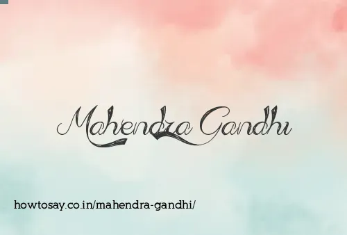 Mahendra Gandhi