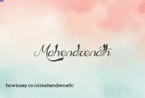 Mahendrenath