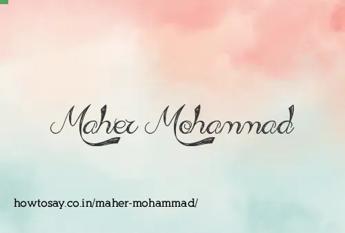 Maher Mohammad