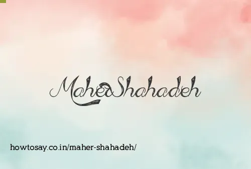 Maher Shahadeh