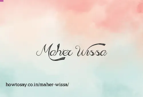 Maher Wissa