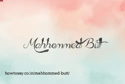 Mahhommed Butt