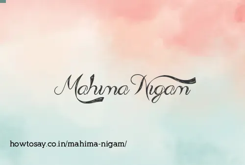 Mahima Nigam
