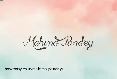 Mahima Pandey