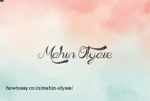 Mahin Olyaie