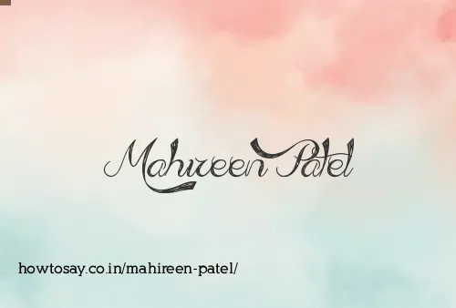 Mahireen Patel