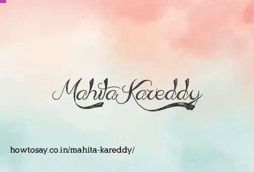 Mahita Kareddy